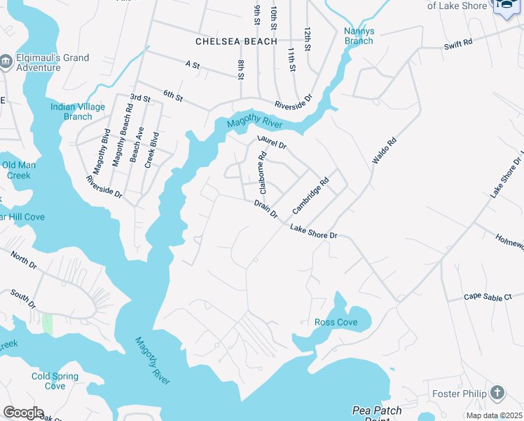 map of restaurants, bars, coffee shops, grocery stores, and more near 623 Drain Drive in Pasadena