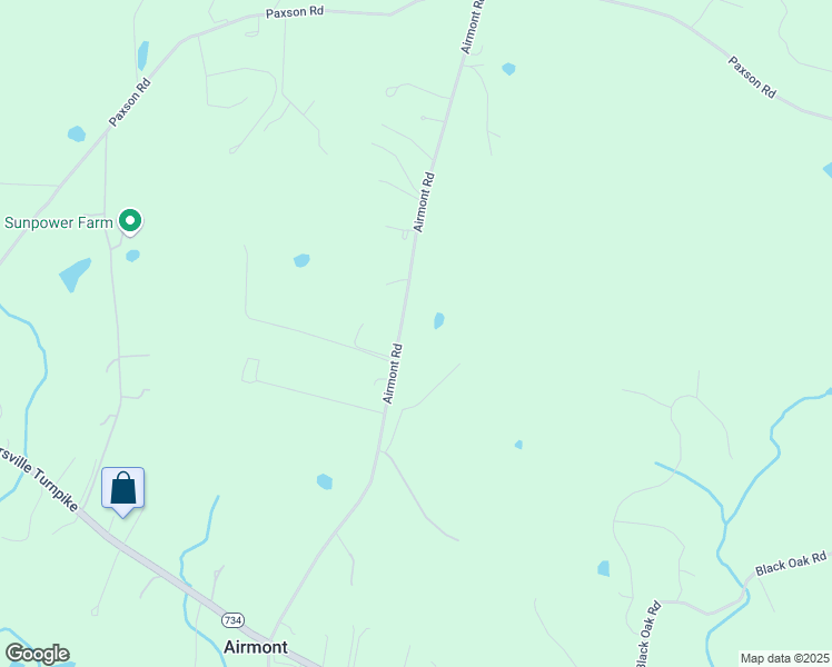 map of restaurants, bars, coffee shops, grocery stores, and more near 18940 Airmont Road in Purcellville