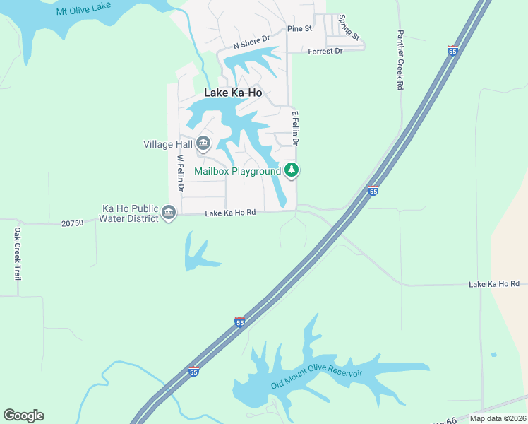 map of restaurants, bars, coffee shops, grocery stores, and more near 21400 Pine Way Drive in Mount Olive