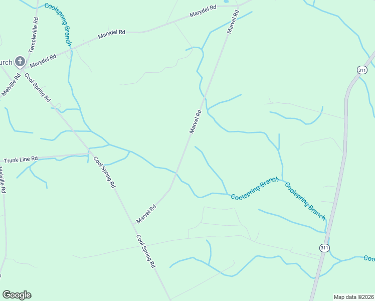 map of restaurants, bars, coffee shops, grocery stores, and more near 17809 Marvel Road in Marydel