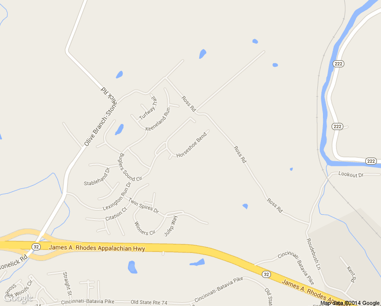 map of restaurants, bars, coffee shops, grocery stores, and more near 4782 Horseshoe Bend in Batavia