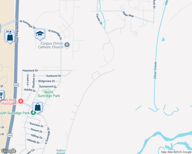 map of restaurants, bars, coffee shops, grocery stores, and more near 3542 Long Drive in Minden