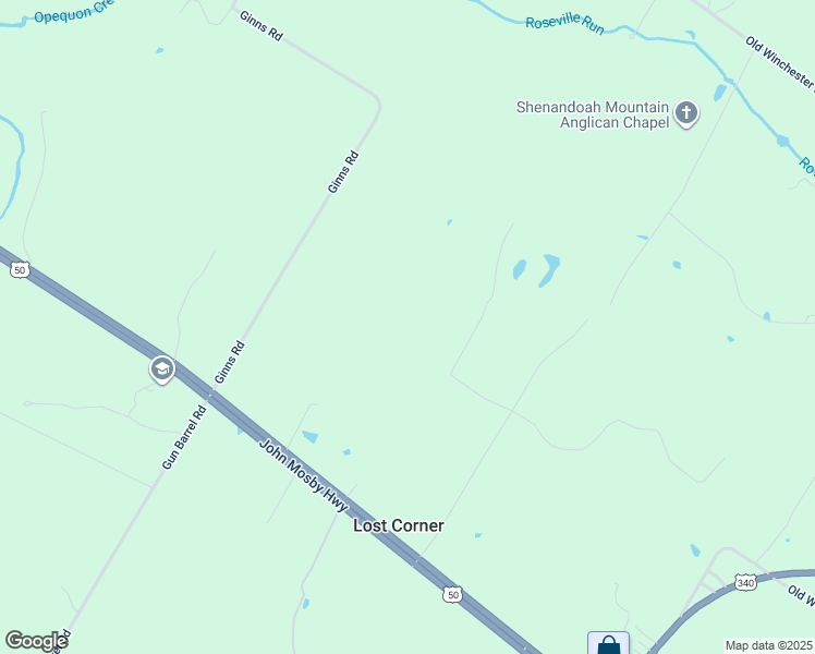 map of restaurants, bars, coffee shops, grocery stores, and more near 55 Ashley Woods Lane in Bluemont