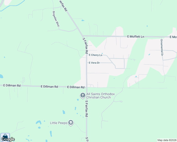 map of restaurants, bars, coffee shops, grocery stores, and more near 5755 South Fairfax Road in Bloomington
