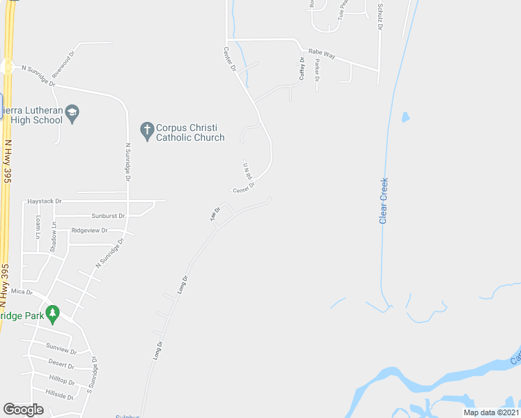 map of restaurants, bars, coffee shops, grocery stores, and more near 3569 Long Drive in Minden