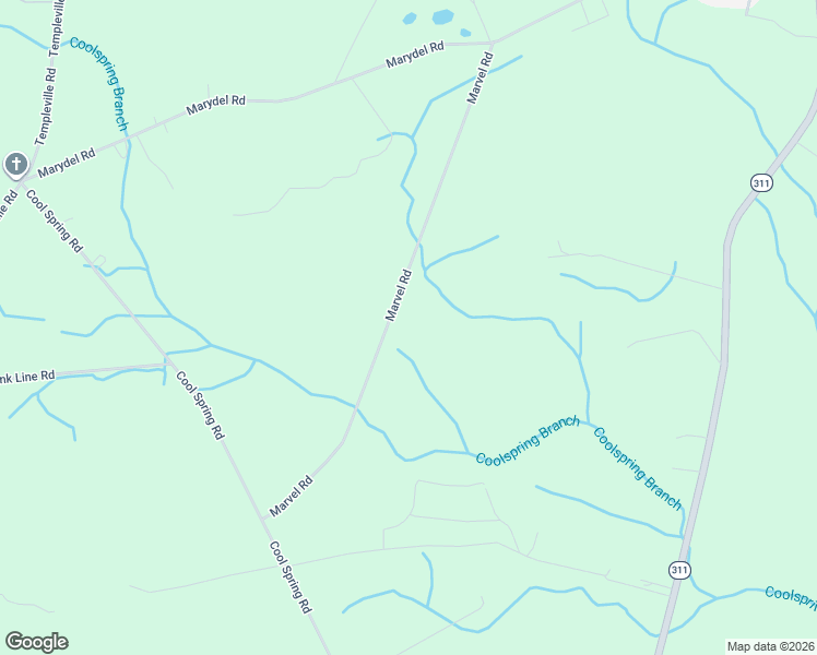 map of restaurants, bars, coffee shops, grocery stores, and more near 17809 Marvel Road in Marydel