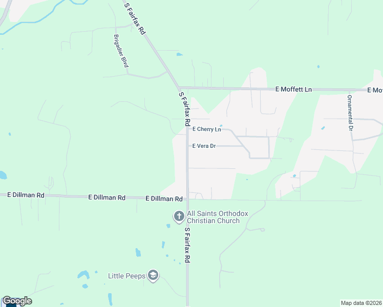 map of restaurants, bars, coffee shops, grocery stores, and more near 5755 South Fairfax Road in Bloomington