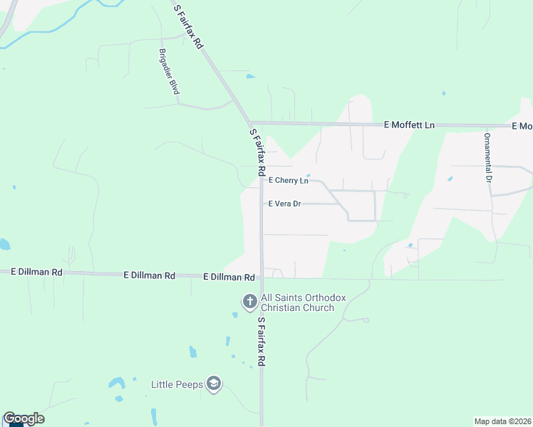 map of restaurants, bars, coffee shops, grocery stores, and more near 5755 South Fairfax Road in Bloomington