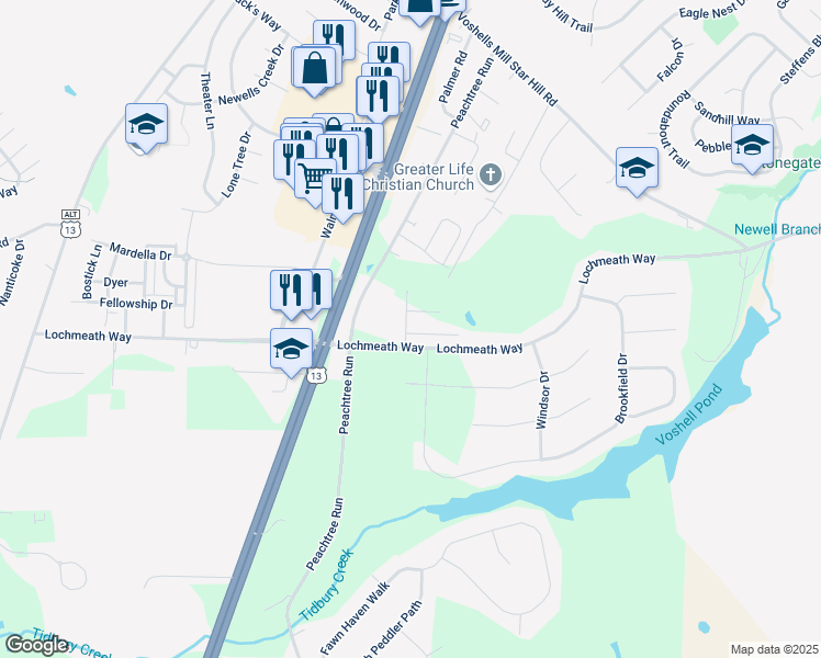 map of restaurants, bars, coffee shops, grocery stores, and more near 29 Kennison Lane in Dover
