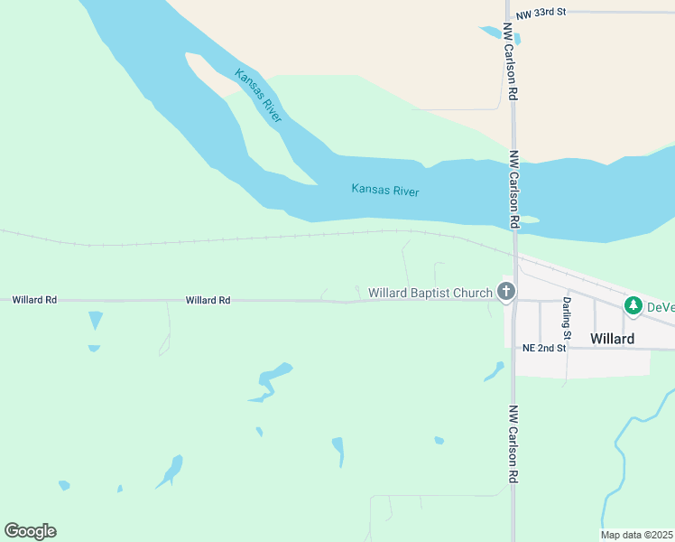 map of restaurants, bars, coffee shops, grocery stores, and more near 10475 Willard Road in Topeka
