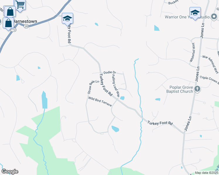 map of restaurants, bars, coffee shops, grocery stores, and more near 14604 Falling Leaf Way in Gaithersburg