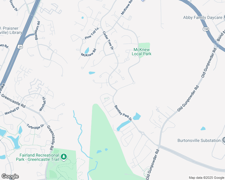map of restaurants, bars, coffee shops, grocery stores, and more near 14704 Cedar Tree Drive in Burtonsville
