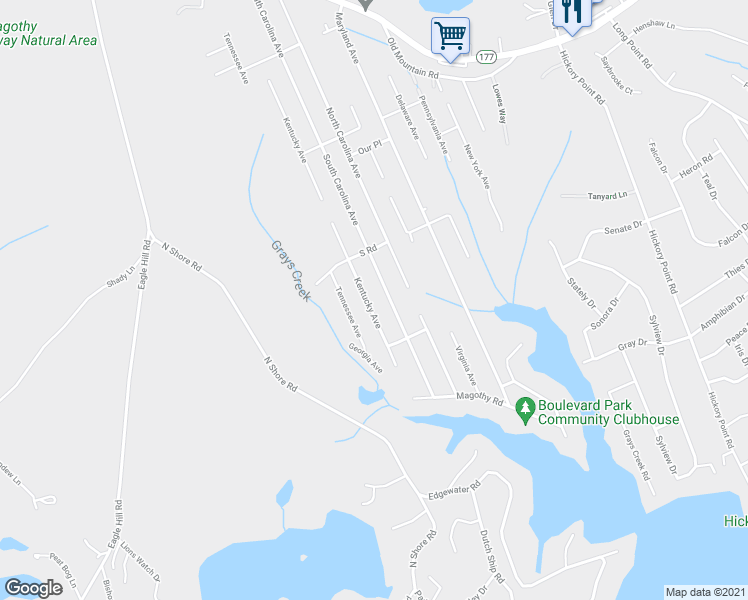 map of restaurants, bars, coffee shops, grocery stores, and more near 319 Kentucky Avenue in Pasadena