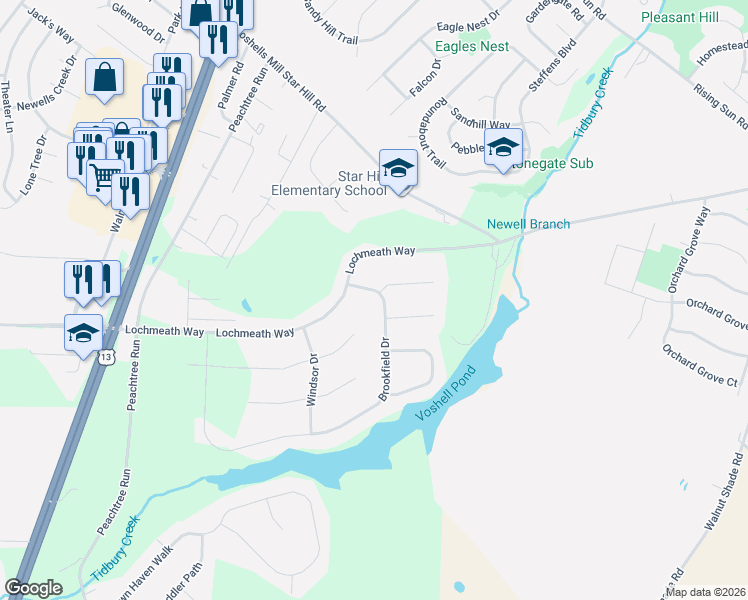 map of restaurants, bars, coffee shops, grocery stores, and more near 5 Drew Court in Dover