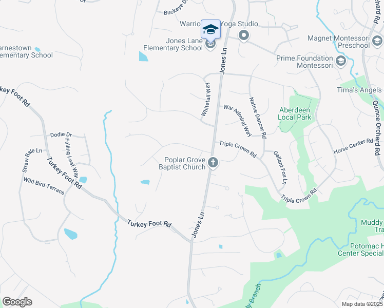map of restaurants, bars, coffee shops, grocery stores, and more near 12806 Talley Lane in Gaithersburg