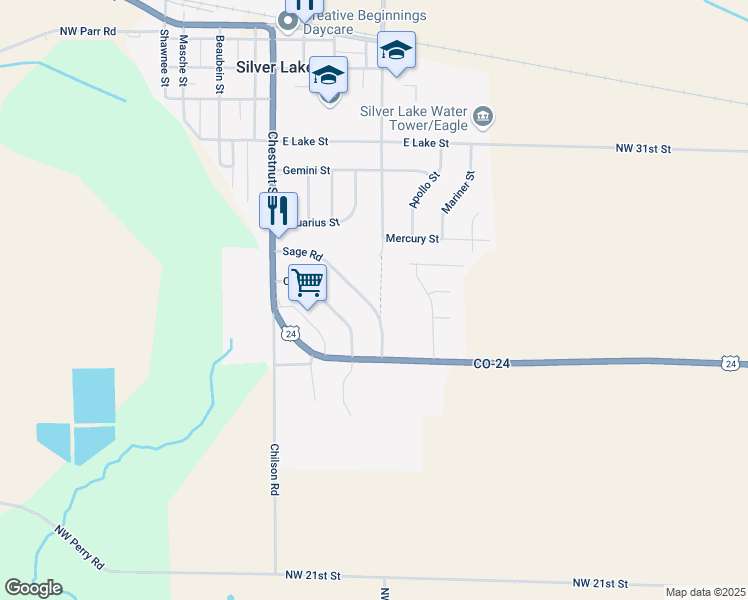 map of restaurants, bars, coffee shops, grocery stores, and more near 207 Sage Road in Silver Lake