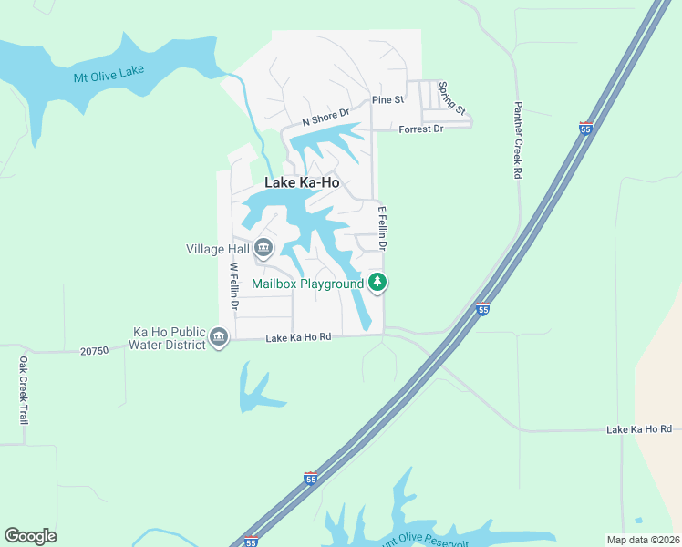 map of restaurants, bars, coffee shops, grocery stores, and more near 21400-21498 Pine Way Drive in Mount Olive