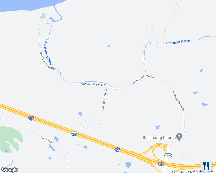 map of restaurants, bars, coffee shops, grocery stores, and more near 4633 Garrison Creek Rd in Petersburg