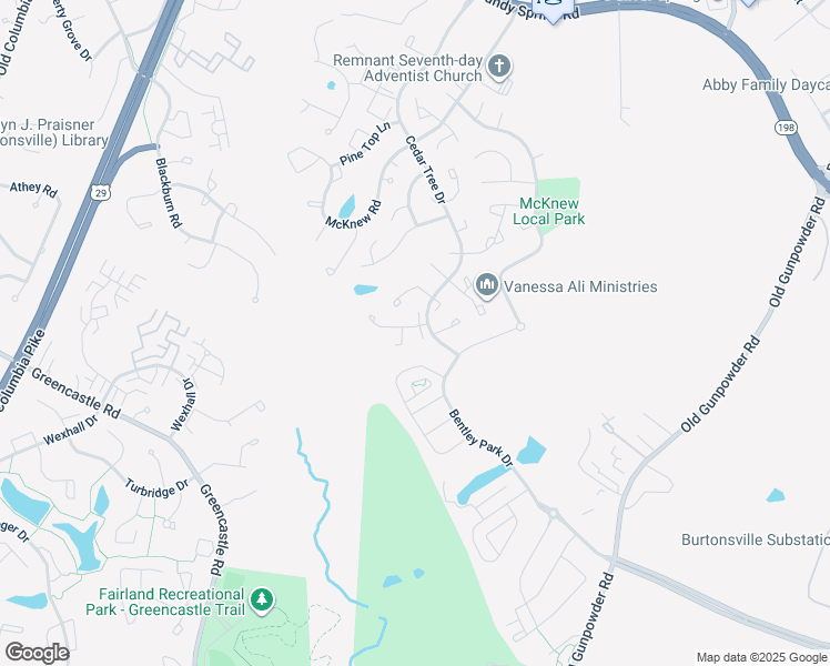 map of restaurants, bars, coffee shops, grocery stores, and more near 14728 Crosswood Terrace in Burtonsville