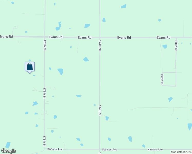 map of restaurants, bars, coffee shops, grocery stores, and more near 17683 174th Street in Bonner Springs