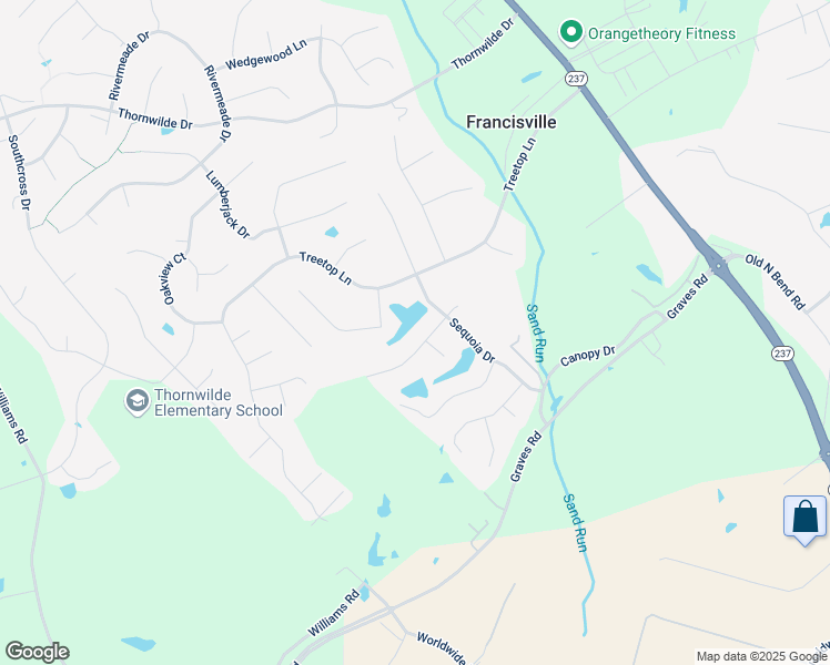 map of restaurants, bars, coffee shops, grocery stores, and more near 2224 Forest Pond Drive in Hebron