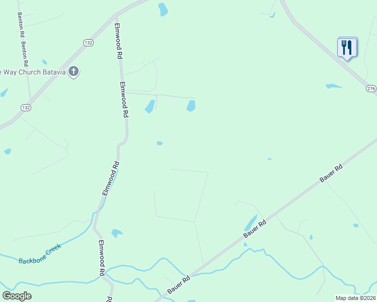 map of restaurants, bars, coffee shops, grocery stores, and more near 4590 Shepherds Way in Batavia