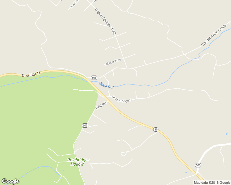 map of restaurants, bars, coffee shops, grocery stores, and more near 141 Bushy Ridge Drive in Star Tannery