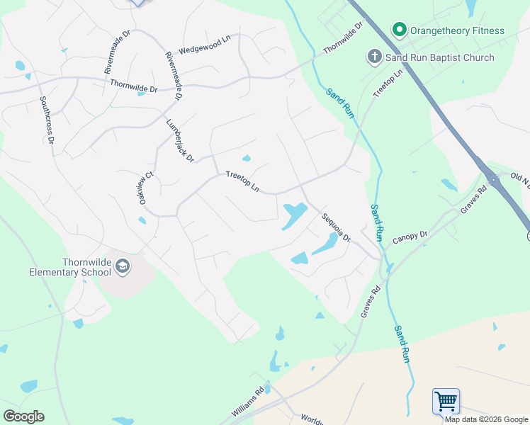 map of restaurants, bars, coffee shops, grocery stores, and more near 2213 Treetop Lane in Hebron