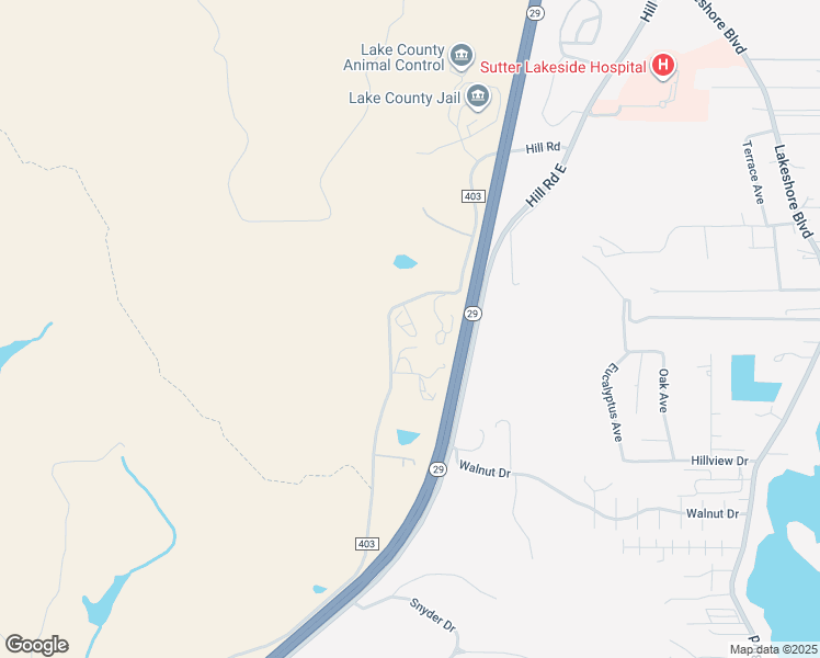map of restaurants, bars, coffee shops, grocery stores, and more near 4528 Hill Road in Lakeport