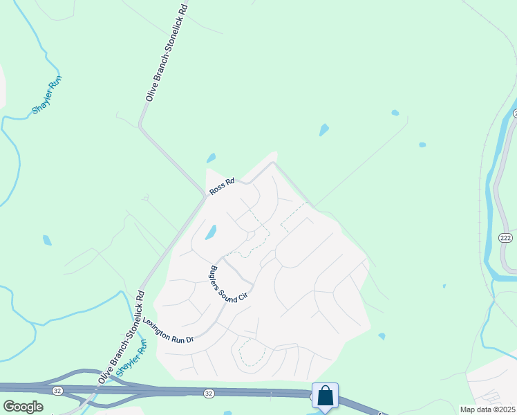 map of restaurants, bars, coffee shops, grocery stores, and more near 4736 Turfway Trail in Batavia
