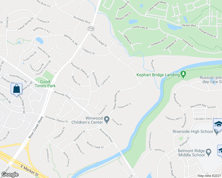 map of restaurants, bars, coffee shops, grocery stores, and more near 43241 Cavell Court in Leesburg