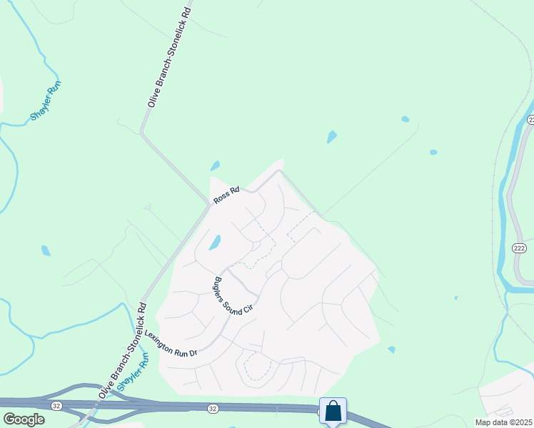 map of restaurants, bars, coffee shops, grocery stores, and more near 4736 Turfway Trail in Batavia