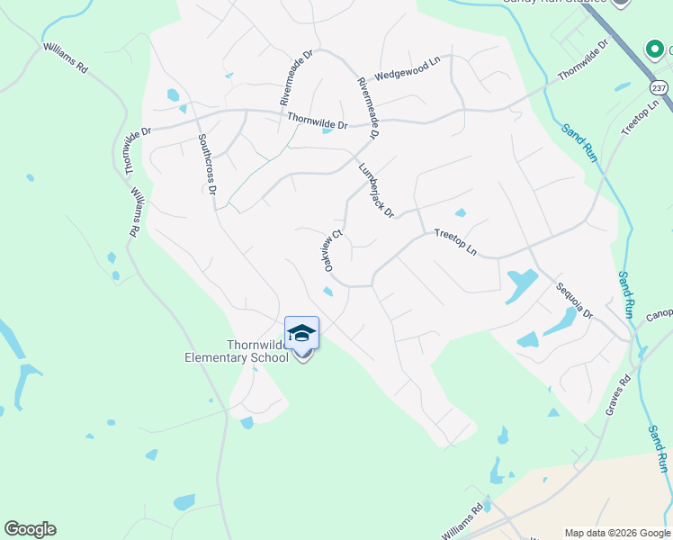 map of restaurants, bars, coffee shops, grocery stores, and more near 2396 Oakview Court in Hebron