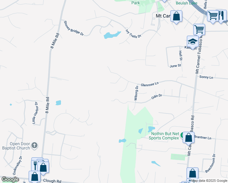 map of restaurants, bars, coffee shops, grocery stores, and more near 2509 Teuton Court in Cincinnati