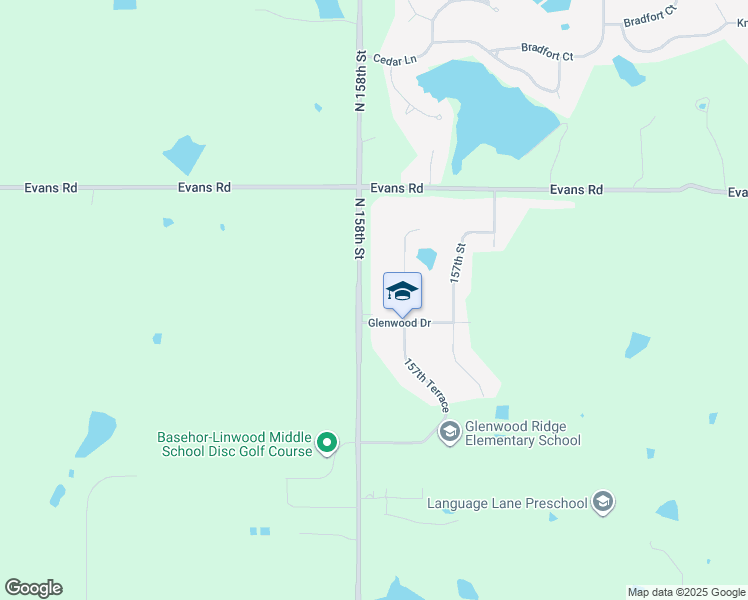 map of restaurants, bars, coffee shops, grocery stores, and more near 17760 Glenwood Drive in Bonner Springs