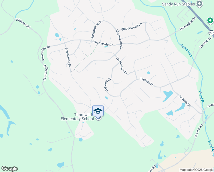 map of restaurants, bars, coffee shops, grocery stores, and more near 2396 Oakview Court in Hebron