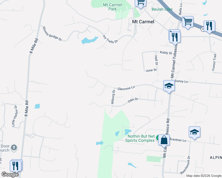map of restaurants, bars, coffee shops, grocery stores, and more near 430 Glenrose Lane in Cincinnati
