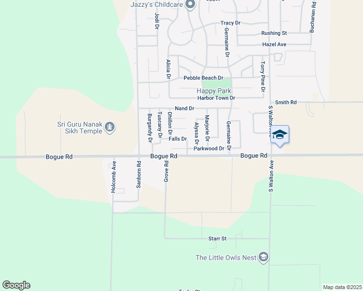 map of restaurants, bars, coffee shops, grocery stores, and more near 1979 Parkwood Court in Yuba City