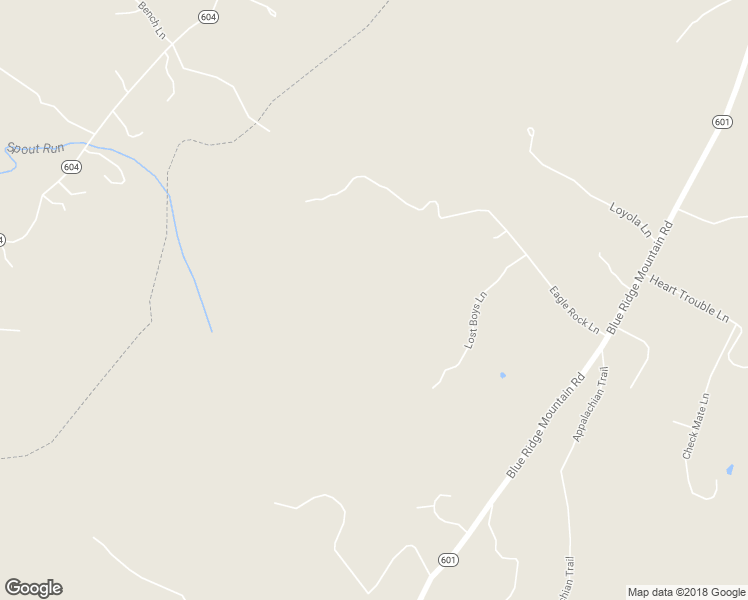 map of restaurants, bars, coffee shops, grocery stores, and more near 176 Lost Boys Lane in Bluemont