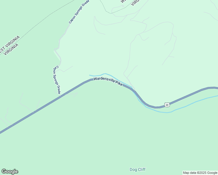map of restaurants, bars, coffee shops, grocery stores, and more near 1751 Wardensville Pike in Star Tannery