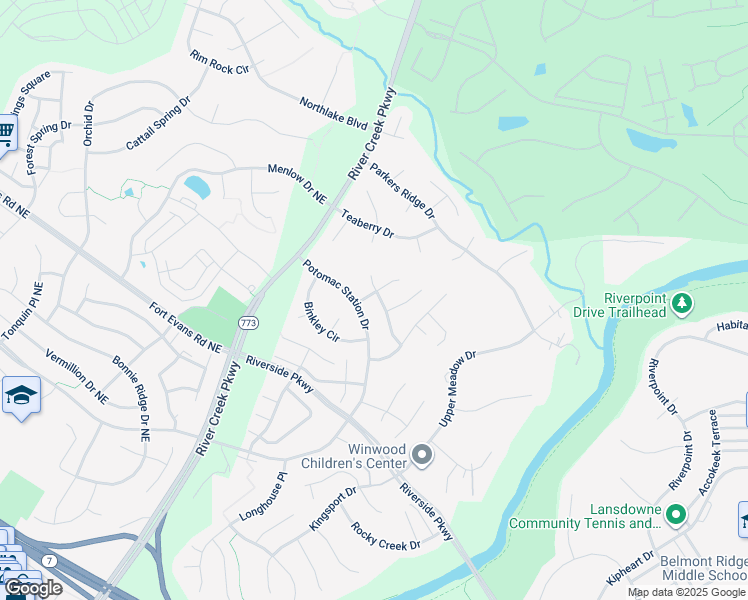 map of restaurants, bars, coffee shops, grocery stores, and more near 18683 Drummond Place in Leesburg
