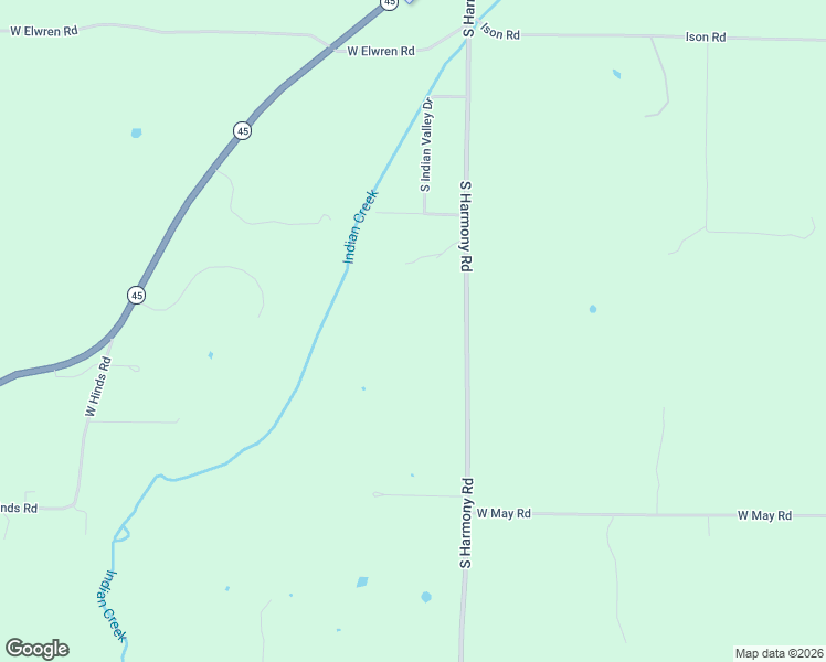 map of restaurants, bars, coffee shops, grocery stores, and more near 5400 South Harmony Road in Bloomington