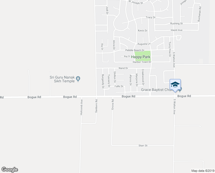 map of restaurants, bars, coffee shops, grocery stores, and more near 1855 Tuscany Drive in Yuba City