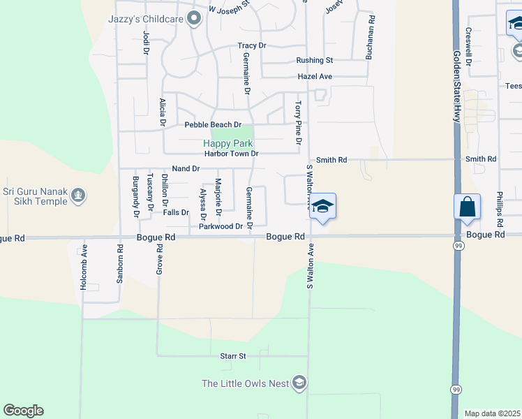 map of restaurants, bars, coffee shops, grocery stores, and more near 1897 Autumnwood Drive in Yuba City