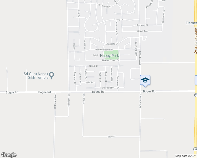 map of restaurants, bars, coffee shops, grocery stores, and more near 1873 Alyssa Drive in Yuba City