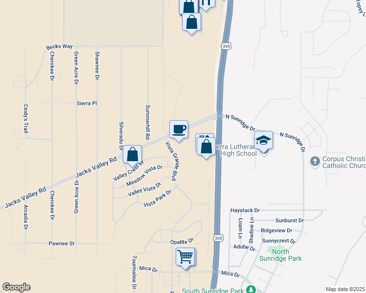 map of restaurants, bars, coffee shops, grocery stores, and more near 910 Jacks Valley Road in Carson City