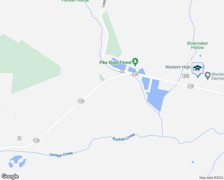 map of restaurants, bars, coffee shops, grocery stores, and more near 7296 Ohio 124 in Latham