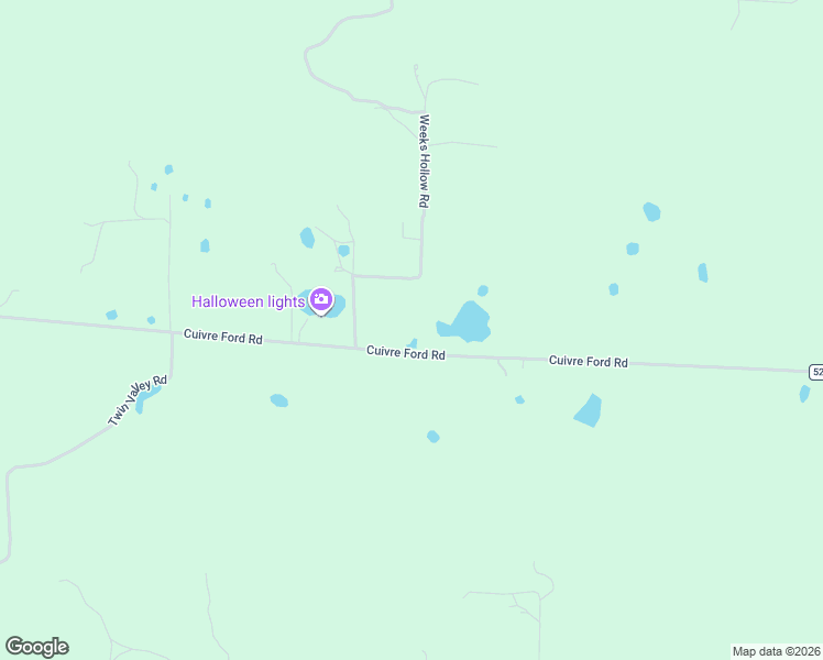 map of restaurants, bars, coffee shops, grocery stores, and more near 6439 Cuivre Ford Road in Troy