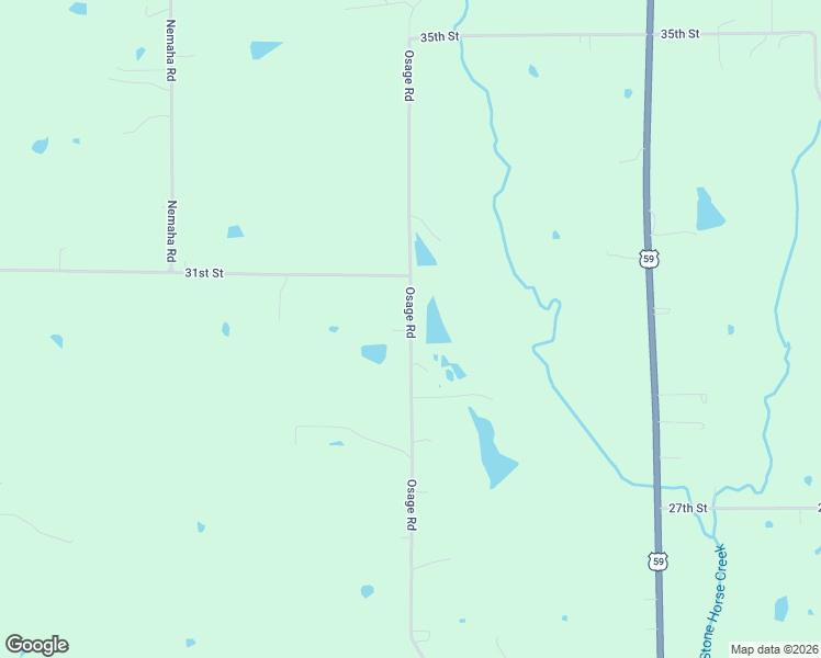 map of restaurants, bars, coffee shops, grocery stores, and more near 3045 Osage Road in Perry