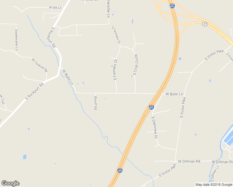 map of restaurants, bars, coffee shops, grocery stores, and more near 2485 West Bolin Lane in Bloomington
